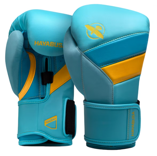 Hayabusa Boxing Gloves T3 Light Blue/Yellow