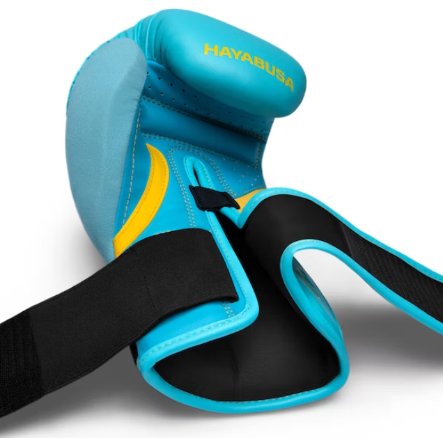 Hayabusa Boxing Gloves T3 Light Blue/Yellow