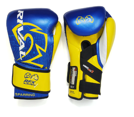 Rival Boxing Gloves RFX-Guerrero-V Sparring P4P Edition Blue/Yellow