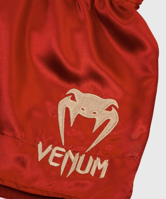 Venum Kickboxing Shorts Classic Bordeaux Red/Gold