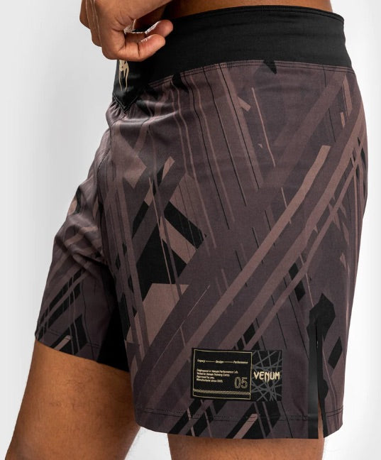 Venum Fight Shorts Tecmo 2.0 Black/Brown