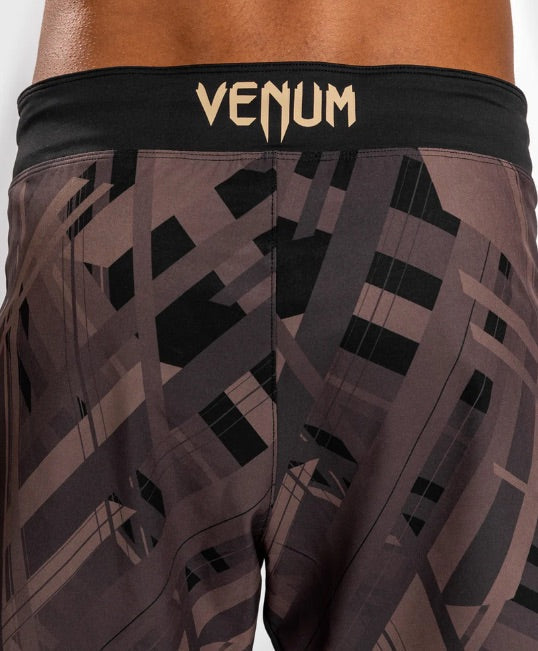 Venum Fight Shorts Tecmo 2.0 Black/Brown
