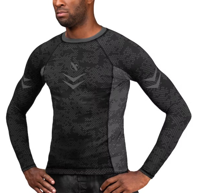 Hayabusa Rashguard Arrow Ranked Long Sleeve Black