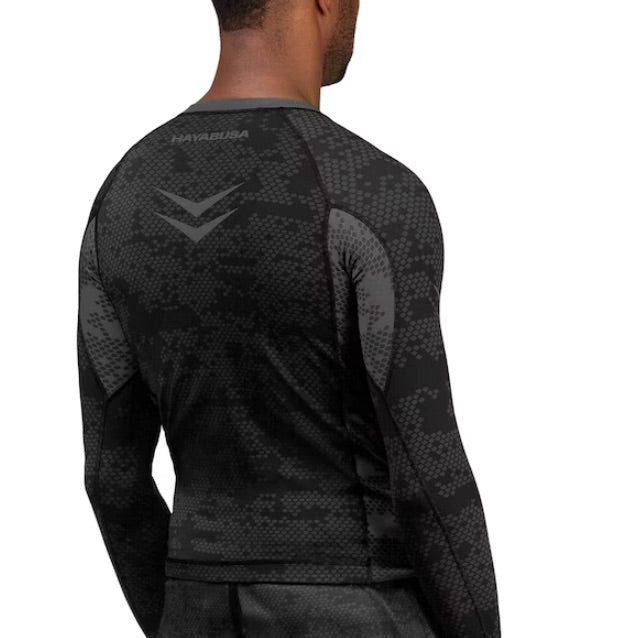 Hayabusa Rashguard Arrow Ranked Long Sleeve Black