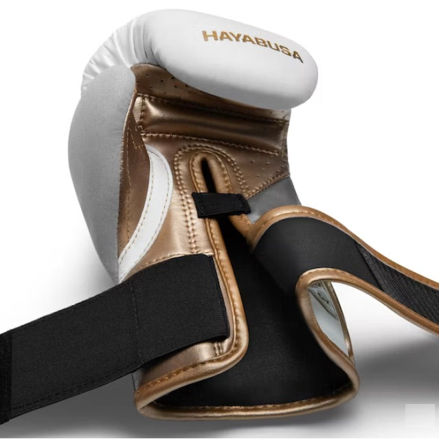 Hayabusa Boxing Gloves Kids T3 White - Gold