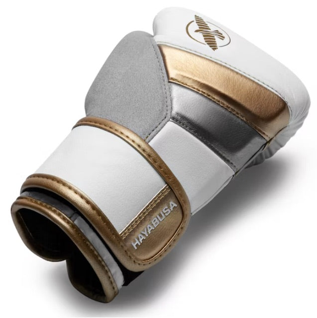 Hayabusa Boxing Gloves Kids T3 White - Gold