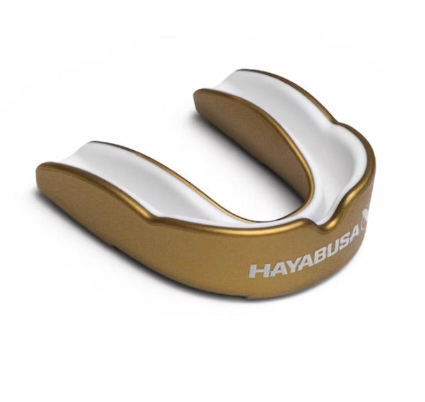 Hayabusa Mouth Guard Combat Gold/White
