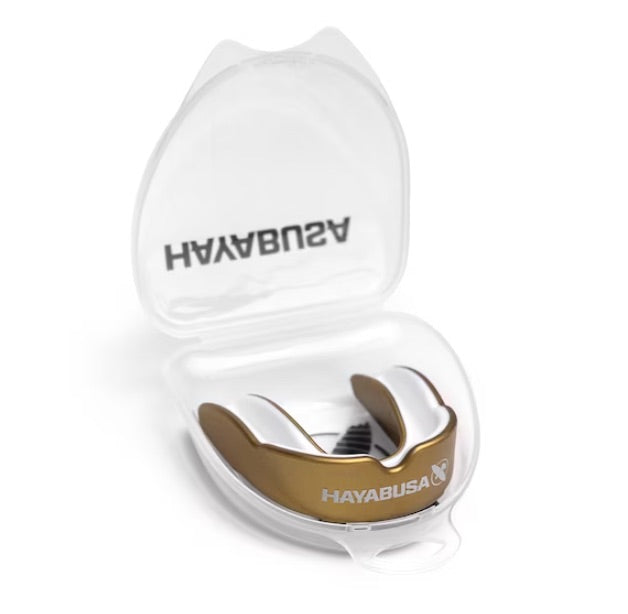 Hayabusa Mouth Guard Combat Gold/White