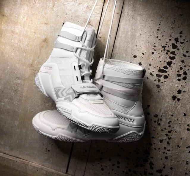 Hayabusa Boxing Shoes Strike Boxing White