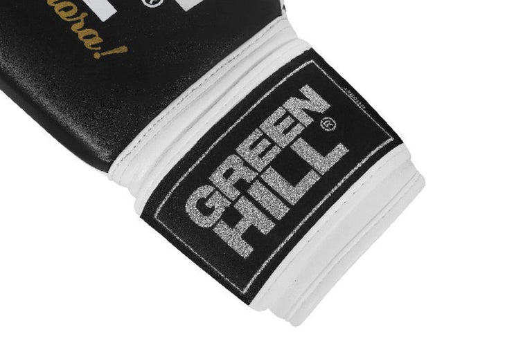 Green Hill Boxing Gloves Legend Silver Edition Black/White