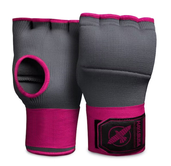 Hayabusa Inner Glove Quick Gel Hand Wraps Grey/Pink