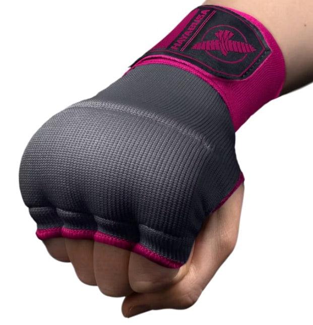 Hayabusa Inner Glove Quick Gel Hand Wraps Grey/Pink