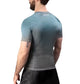 Hayabusa Rashguard Fusion Short Sleeve Grey/Aqua