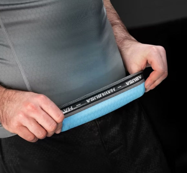 Hayabusa Rashguard Fusion Short Sleeve Grey/Aqua