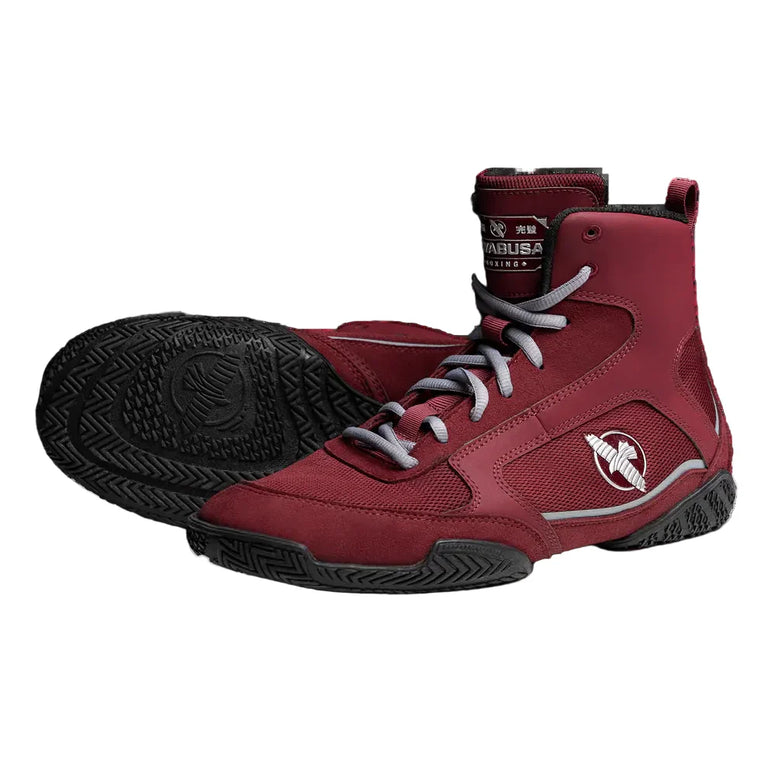 Hayabusa Boxing Shoes Pro Boxing Garnet/Grey