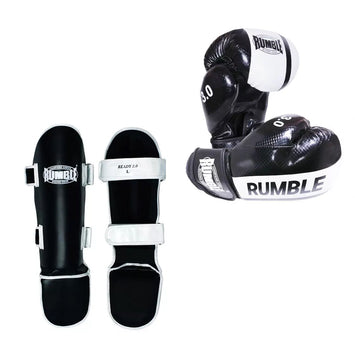 Rumble Kickboxing Set Ready PU Senior Black/White