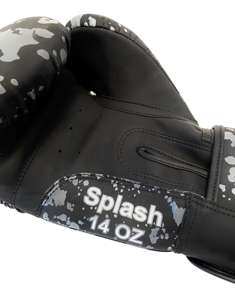 Rumble Boxing Gloves Splash Black/Grey