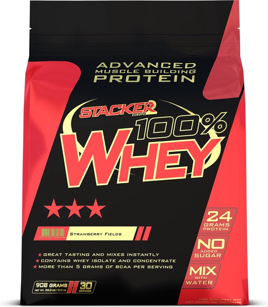Stacker2 Europe 100% Whey 908 grams Banana