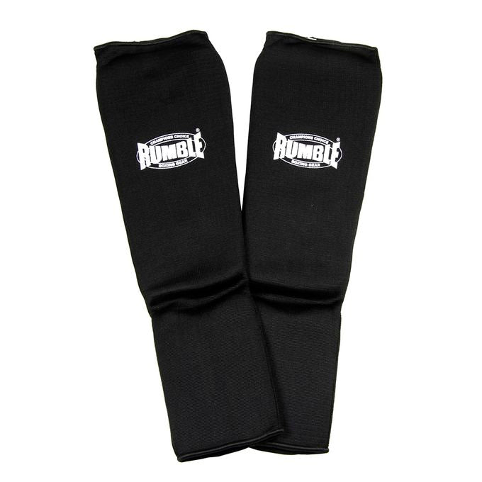Rumble Shin Guards Sock Black-White