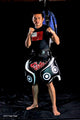 Leg Protector Fairtex Thigh pads Blue/White