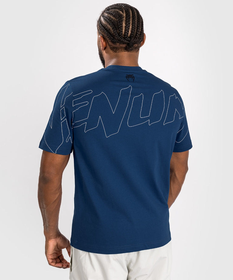 Venum T-Shirt Snake Print Blue Navy