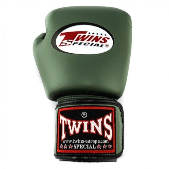 Twins Kickboxing Set Boxing glove BGVL-3 Military & Shin guard SGL-7 Military