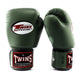 Twins Kickboxing Set Boxing glove BGVL-3 Military & Shin guard SGL-7 Military