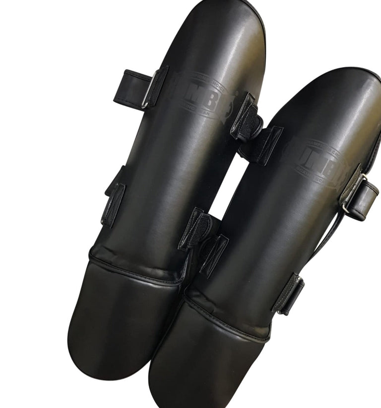 Rumble Shin Guards Ready PU Black-Black 2.0