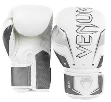 Venum Boxing Gloves Elite Evo Grey/White