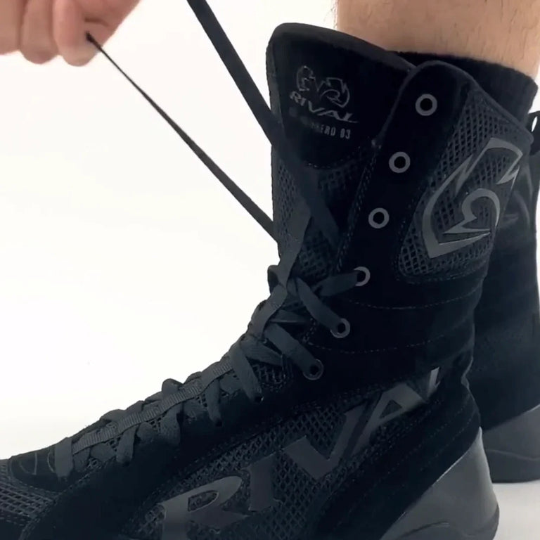RSX Guerrero High-Top boxing shoes Black