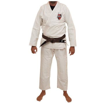 BJJ JIU JITSU Gi PRO SHIELD WHITE BOOSTER