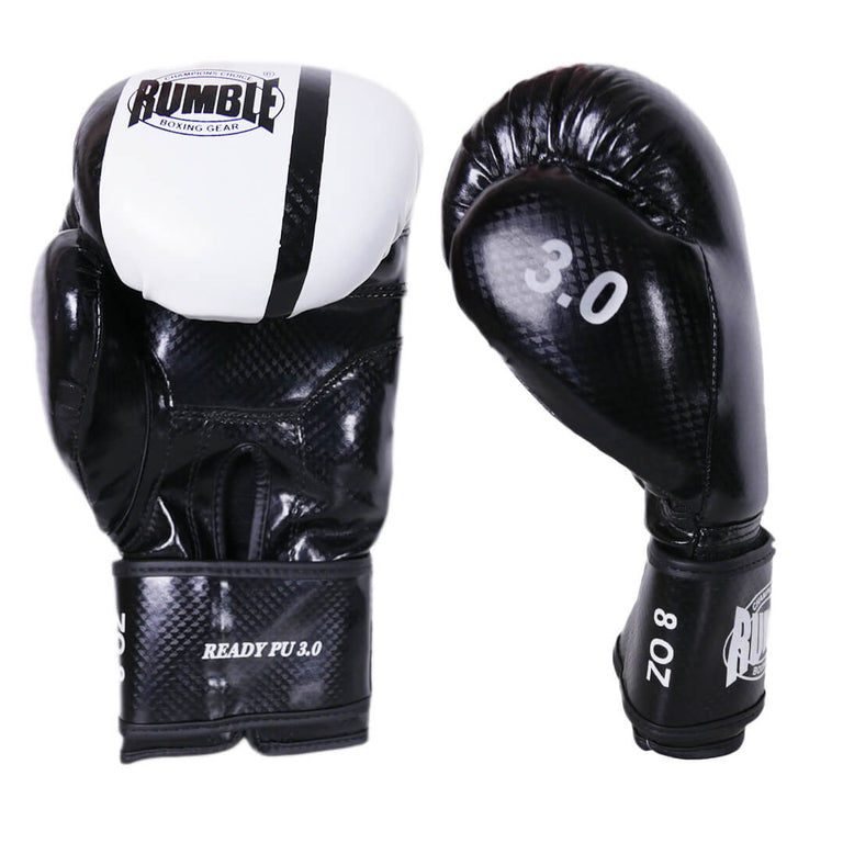 Rumble Boxing gloves Junior PU 3.0 Black-White